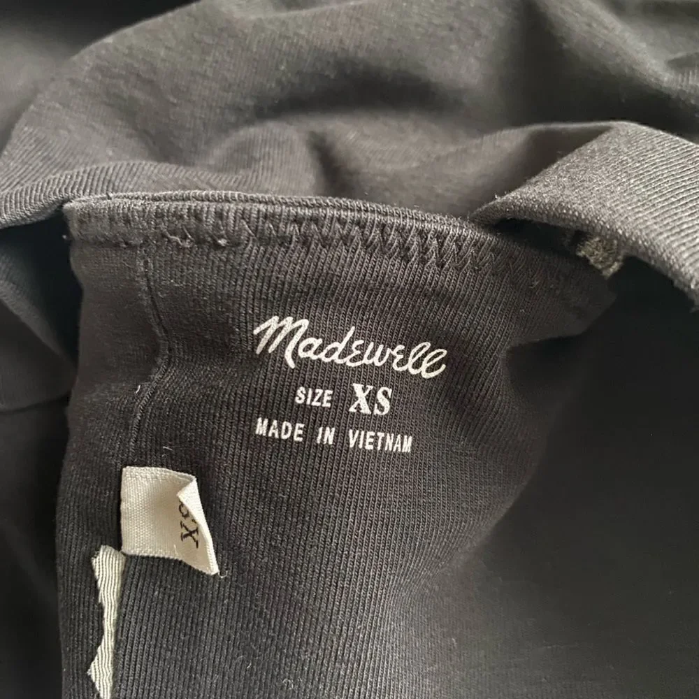 Madewell Sports Bra Womens Size XS Black Gray‎